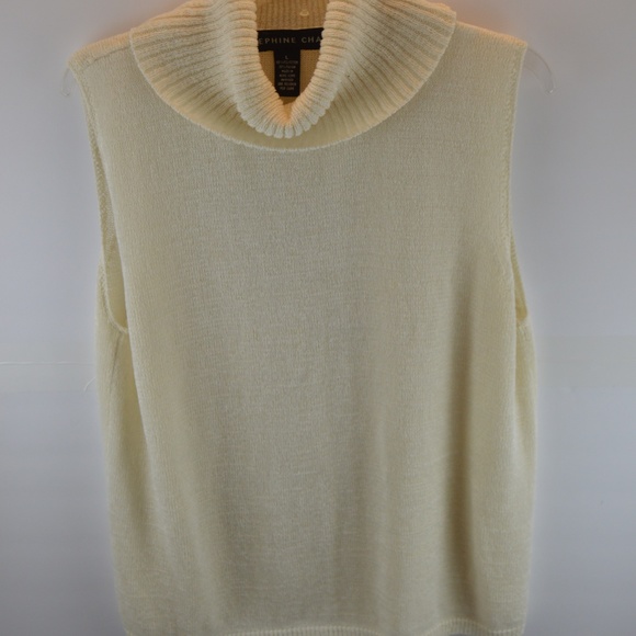 🔴 Josephine Chaus Sleeveless Turtleneck Sweater - Picture 3 of 5